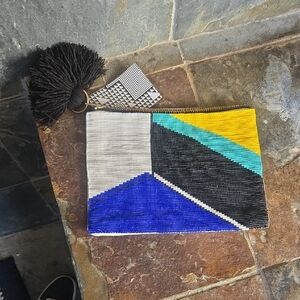 Colorful Geometric Clutch